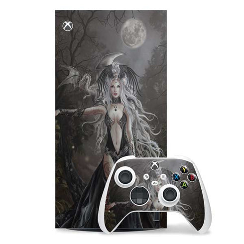 Gothic Princess with Silver Dragon by Nene Thomas Xbox Series X Skins